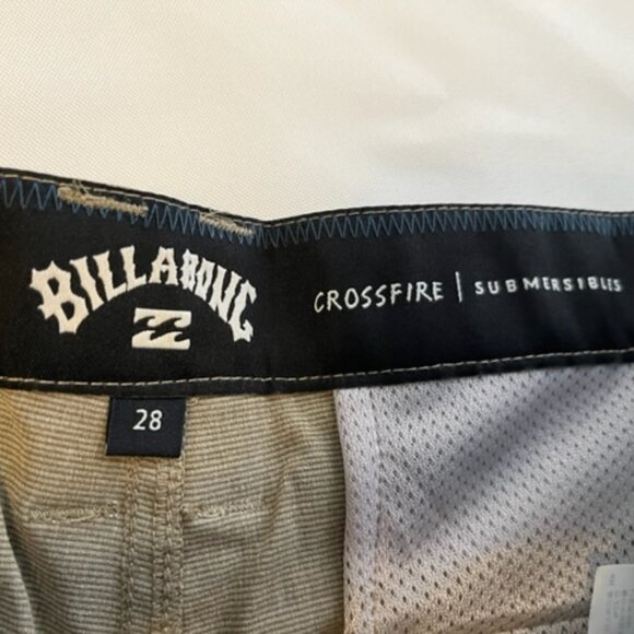 Billabong Comfort Stretch Crossfire Submersible Shorts Tan Size 28 NWT - Picture 8 of 9